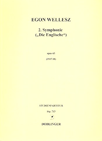 Sinfonie in Es Nr.2 op.65&nbsp;&nbsp;für Orchester&nbsp;&nbsp;Studienpartitur