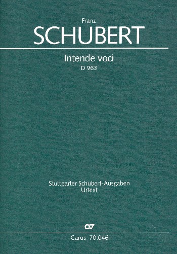 Intende voci D963&nbsp;&nbsp;für Tenor, gem Chor und Orchester&nbsp;&nbsp;Partitur