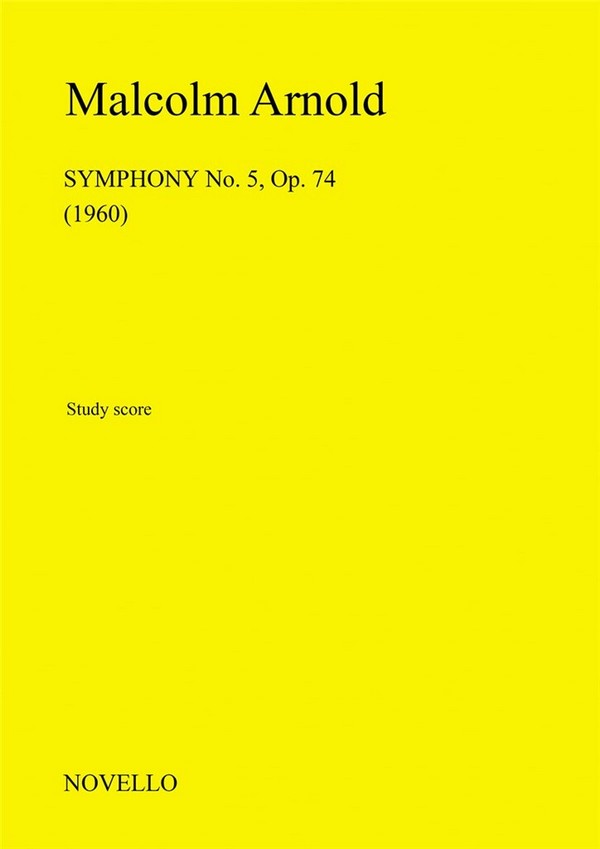 Symphony no.5 op.74 for orchestra&nbsp;&nbsp;study score&nbsp;&nbsp;Sachania, Millan,  ed