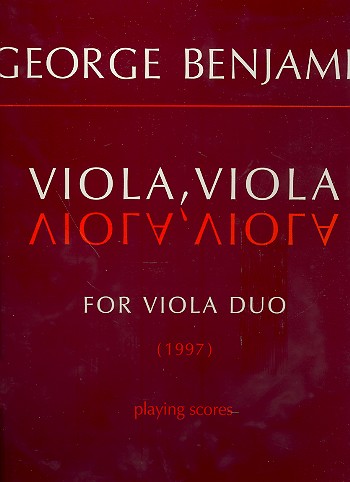 Viola viola &nbsp;&nbsp;for viola duo&nbsp;&nbsp;playing score (enthält nur 1 Spielpartitur!)