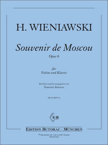 Souvenir de Moscou op.6  für Violine und Klavier  