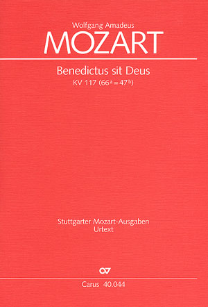 Benedictus sit Deus KV177 Offeratorium für Soli,&nbsp;&nbsp;gem Chor und Instrumente,  Partitur&nbsp;&nbsp;