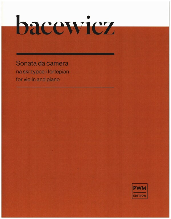 Sonata da camera&nbsp;&nbsp;for violin and piano&nbsp;&nbsp;