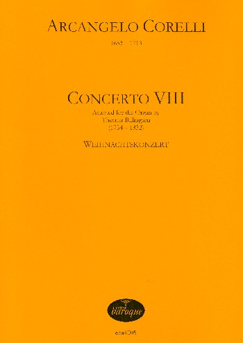 Concerto grosso op.6,8  für Orgel  