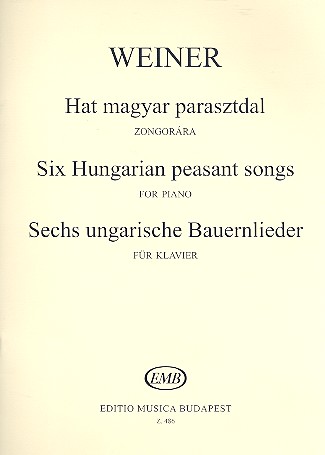 6 ungarische Bauernlieder op.19 für Klavier  Erste Serie  
