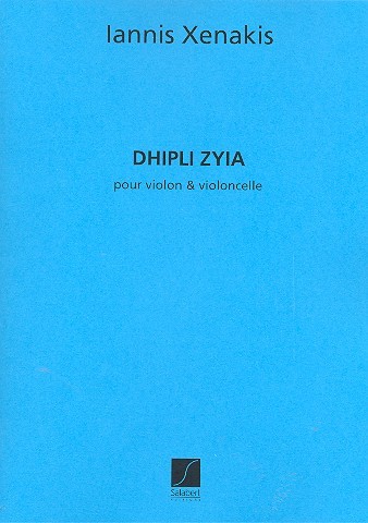 Dhipli zyia  pour violon et violoncelle  2partitions