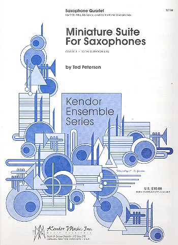 Miniature Suite &nbsp;&nbsp;for 4 saxophones (AATB)&nbsp;&nbsp;score and parts