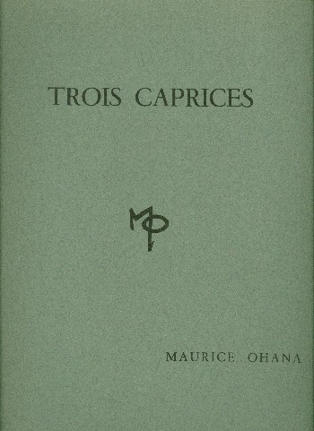 3 caprices &nbsp;&nbsp;pour piano&nbsp;&nbsp;