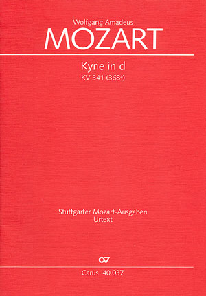Kyrie d-Moll KV341 für&nbsp;&nbsp;Chor, Orchester und Orgel&nbsp;&nbsp;Partitur