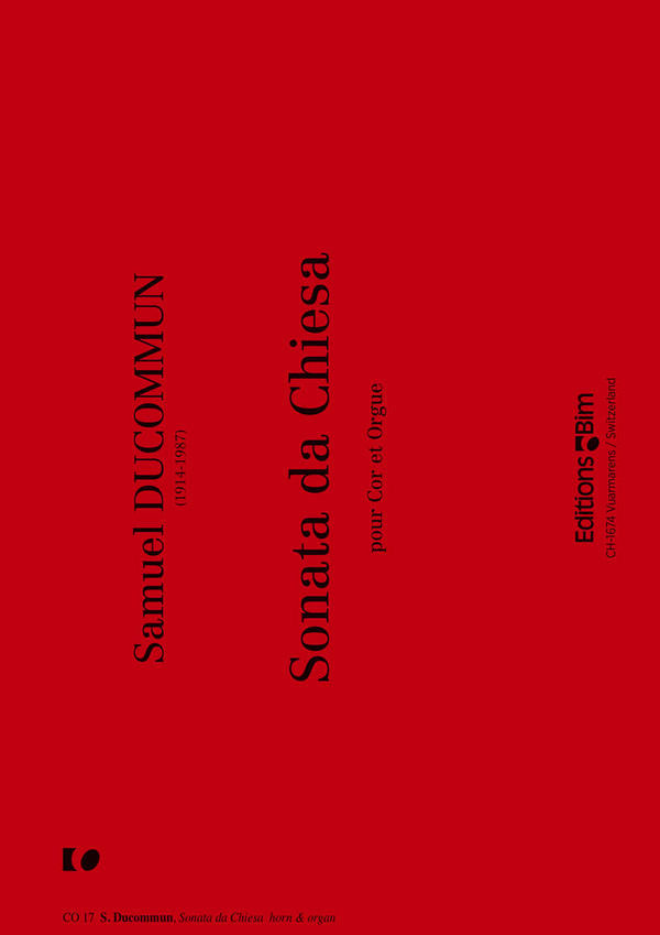 Sonata da chiesa pour&nbsp;&nbsp;cor en fa et orgue (1953)&nbsp;&nbsp;