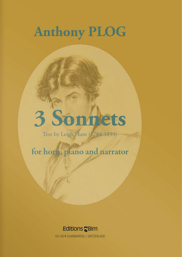 3 sonnets for horn, piano and  narrator, parts (1989)  