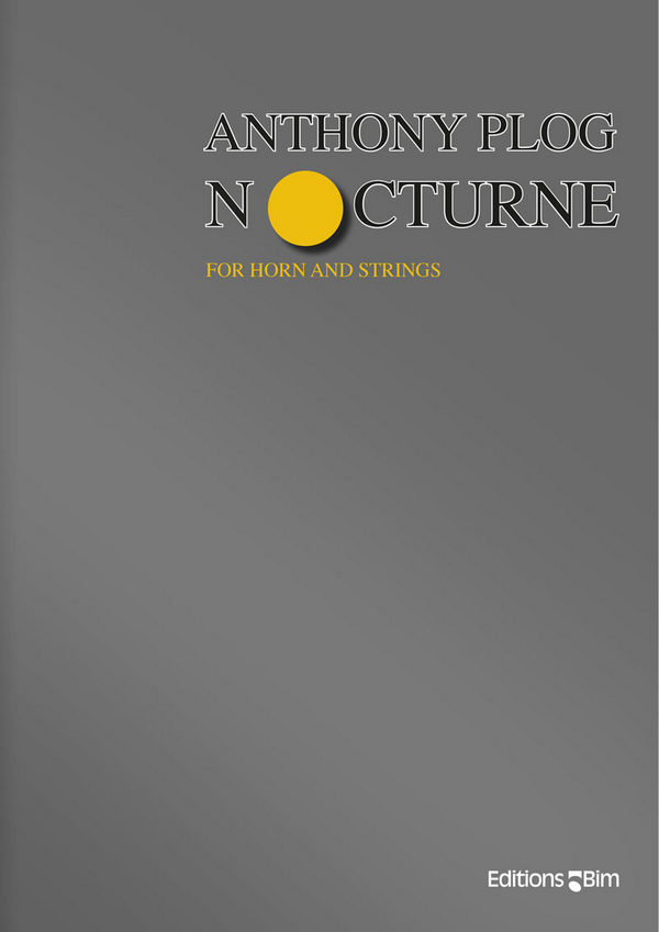 Nocturne for horn in f  and strings, score  