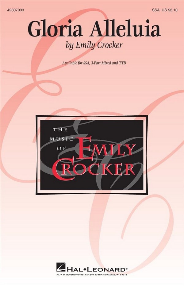 Gloria Alleluia for female chorus (SSA)&nbsp;&nbsp;with piano&nbsp;&nbsp;