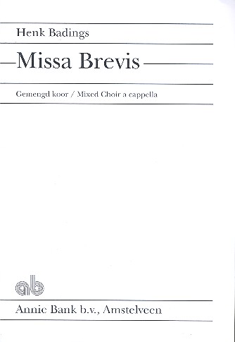 Missa brevis  für gem Chor a cappella  Partitur (la)
