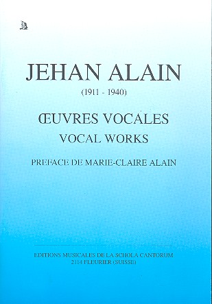 Oeuvres vocales  pour chant et orgue (bc)  