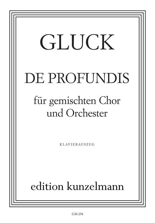 De Profundis  für gem Chor und Orchester  Klavierauszug
