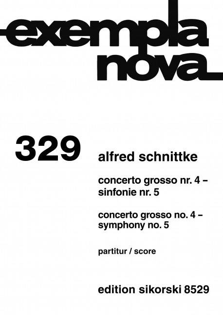 Concerto grosso Nr.4 (Sinfonie Nr.5) für  Orchester, Studienpartitur  