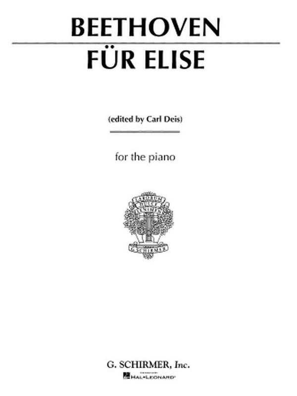 Für Elise für Klavier&nbsp;&nbsp;Deis, Carl, ed&nbsp;&nbsp;