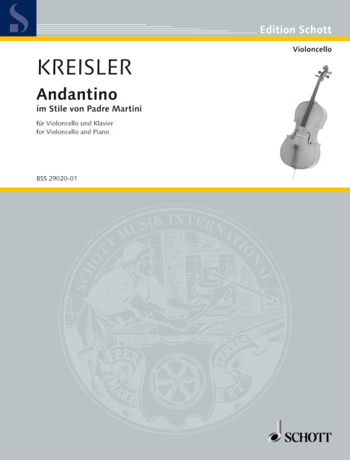Andantino im Stile von Padre Martini  für Violoncello und Klavier  