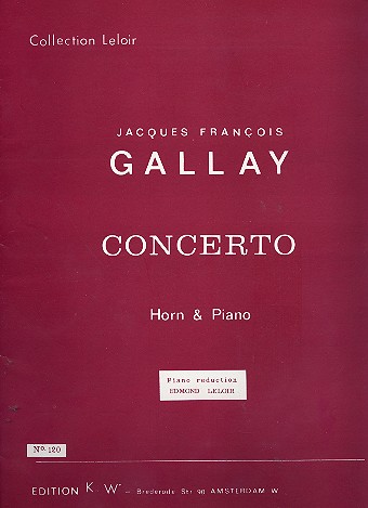 Concerto for horn and orchestra&nbsp;&nbsp;piano reduction&nbsp;&nbsp;Leloir, Edmnd,  ed