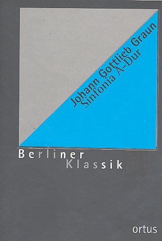 Sinfonie A-Dur GraunWV Cv:XII:86&nbsp;&nbsp;für Orchester&nbsp;&nbsp;Partitur