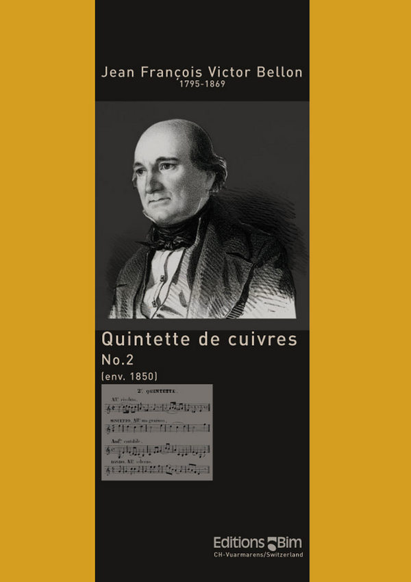 Quintette de cuivres no.2&nbsp;&nbsp;pour 2 cornets, cor, trombone&nbsp;&nbsp;et tuba, partition+parties (1850)