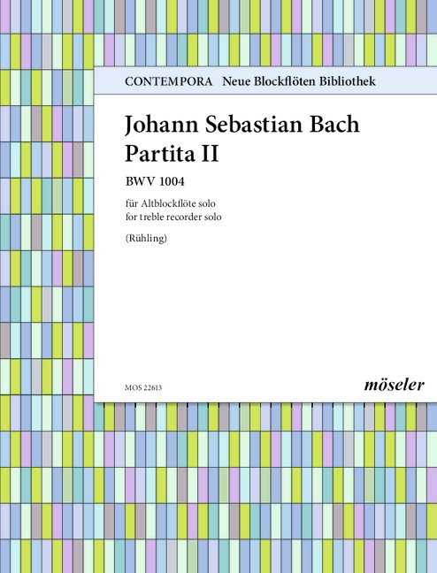 Partita Nr.2 BWV1004&nbsp;&nbsp;für Altblockflöte&nbsp;&nbsp;