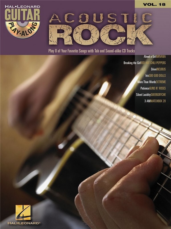 Acoustic Rock Guitar Playalong&nbsp;&nbsp;vol.18 (+CD): play 8 of your favorite&nbsp;&nbsp;songs with tab, chords, notes