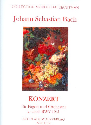 Concerto g-Moll BWV1041 für  Fagott, Streicher und Bc  für Fagott und Klavier