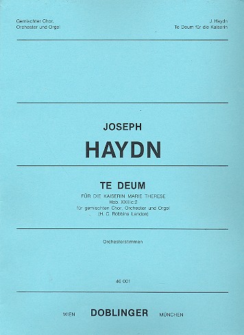 Te Deum C-Dur Hob.XXIIIC:2&nbsp;&nbsp;für Chor und Orchester&nbsp;&nbsp;Orchesterstimmen