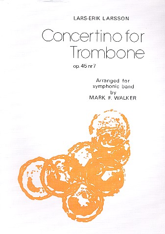 Concertino op.45,7 for trombone  and wind orchestra  set of parts