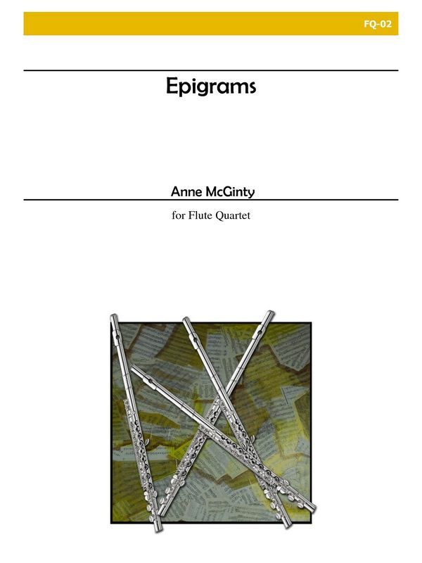 Epigrams for flute&nbsp;&nbsp;quartet, score+parts&nbsp;&nbsp;