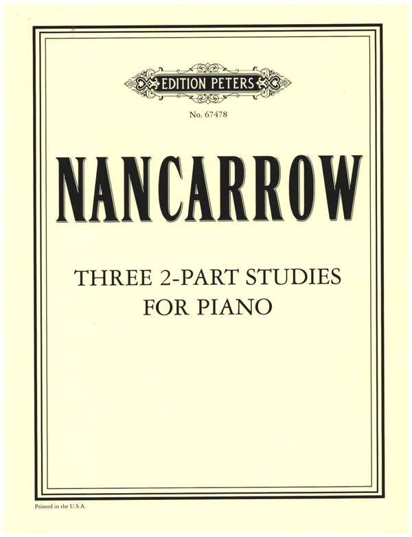 3 2-part studies&nbsp;&nbsp;for piano&nbsp;&nbsp;