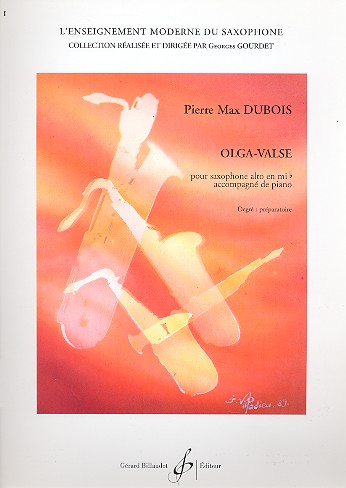 Olga-Valse pour  saxophone alto et piano  Gourdet, G., ed