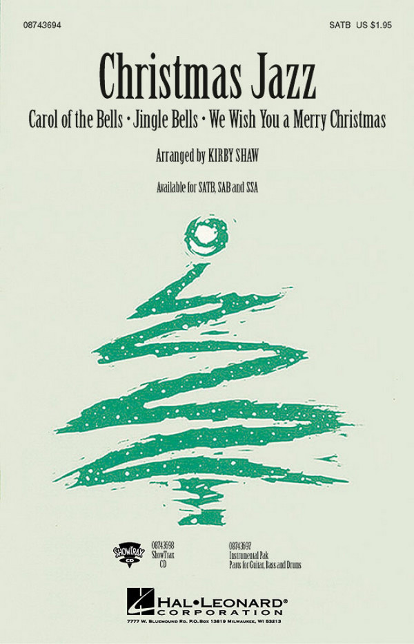 Christmas Jazz&nbsp;&nbsp;for mixed chorus and piano&nbsp;&nbsp;