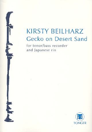 Gecko on desert sand  for tenor/bass recorder  and Japanese rin (1991)