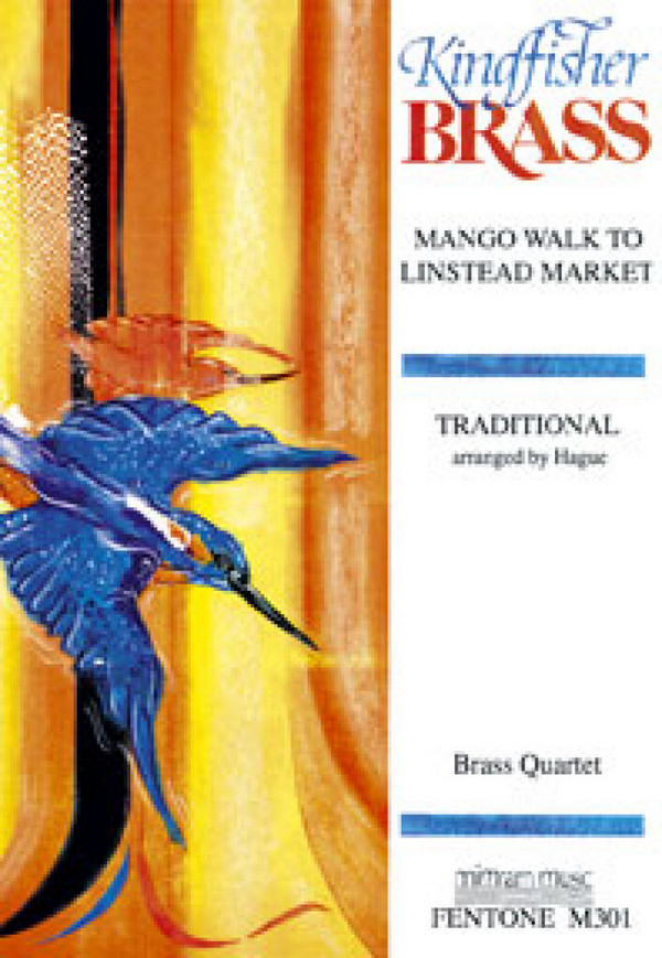 Mango Walk to Linstead Market  for 2 trumpets, horn and trombone  score and parts