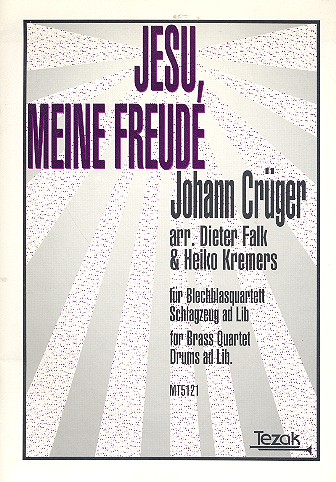 Jesu meine Freude für 2 Trompeten,  2 Posaunen, Schlagzeug ad lib  Partitur und Stimmen