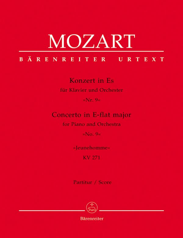 Konzert Es-Dur Nr.9 KV271&nbsp;&nbsp;für Klavier und Orchester&nbsp;&nbsp;Partitur