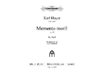Memento mori! op.22   für Orgel  
