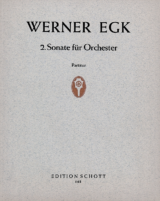 2. Sonate  für Orchester  Partitur