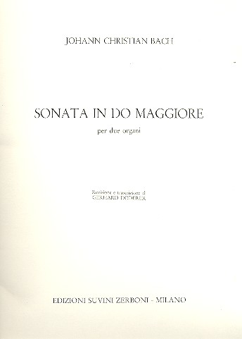 Sonata do maggiore&nbsp;&nbsp;per 2 organi &nbsp;&nbsp;partitura