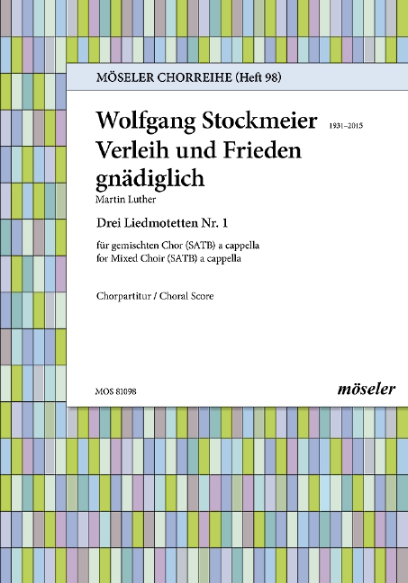 Verleih uns Frieden gnädiglich  für gem Chor a cappella  Singpartitur