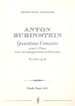 Konzert Es-Dur Nr.4 op.70  für Klavier und Orchester  Studienpartitur