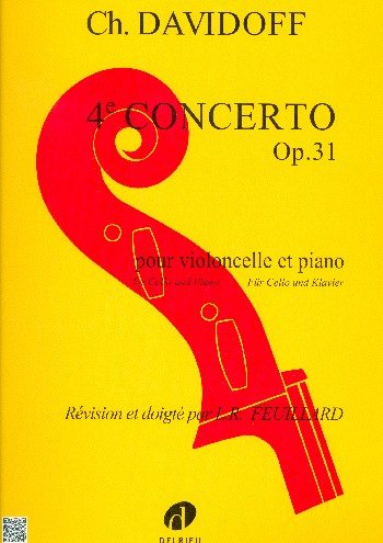 Concerto no.4 op.31&nbsp;&nbsp;pour violoncelle et piano&nbsp;&nbsp;Feuillard, L.R., rev.