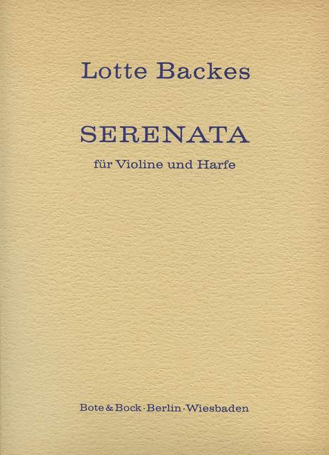 Serenata  für Violine und Harfe  