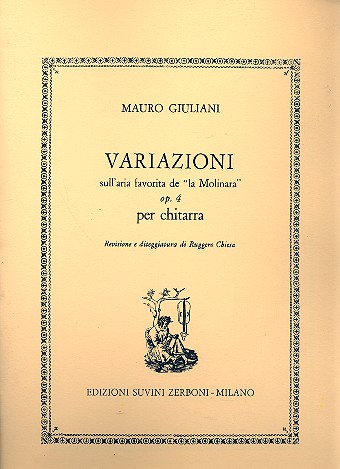 Variazioni sull'aria favorita de la Molinara op.4&nbsp;&nbsp;per chitarra&nbsp;&nbsp;