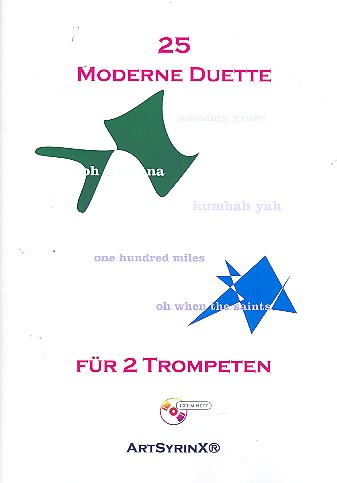 25 moderne Duette (+CD)  für 2 Trompeten  Spielpartitur
