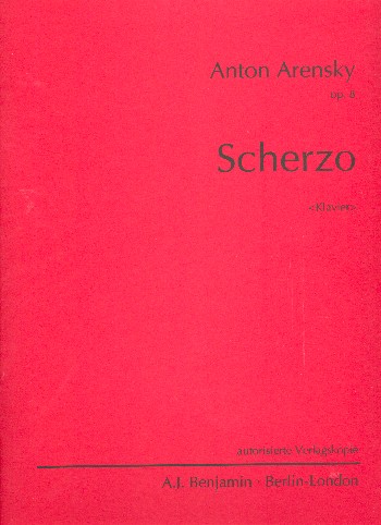 Scherzo op.8  für Klavier  