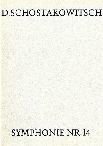 Sinfonie Nr.14 op.135 für Sopran,  Bass und Orchester  Textbuch (dt)